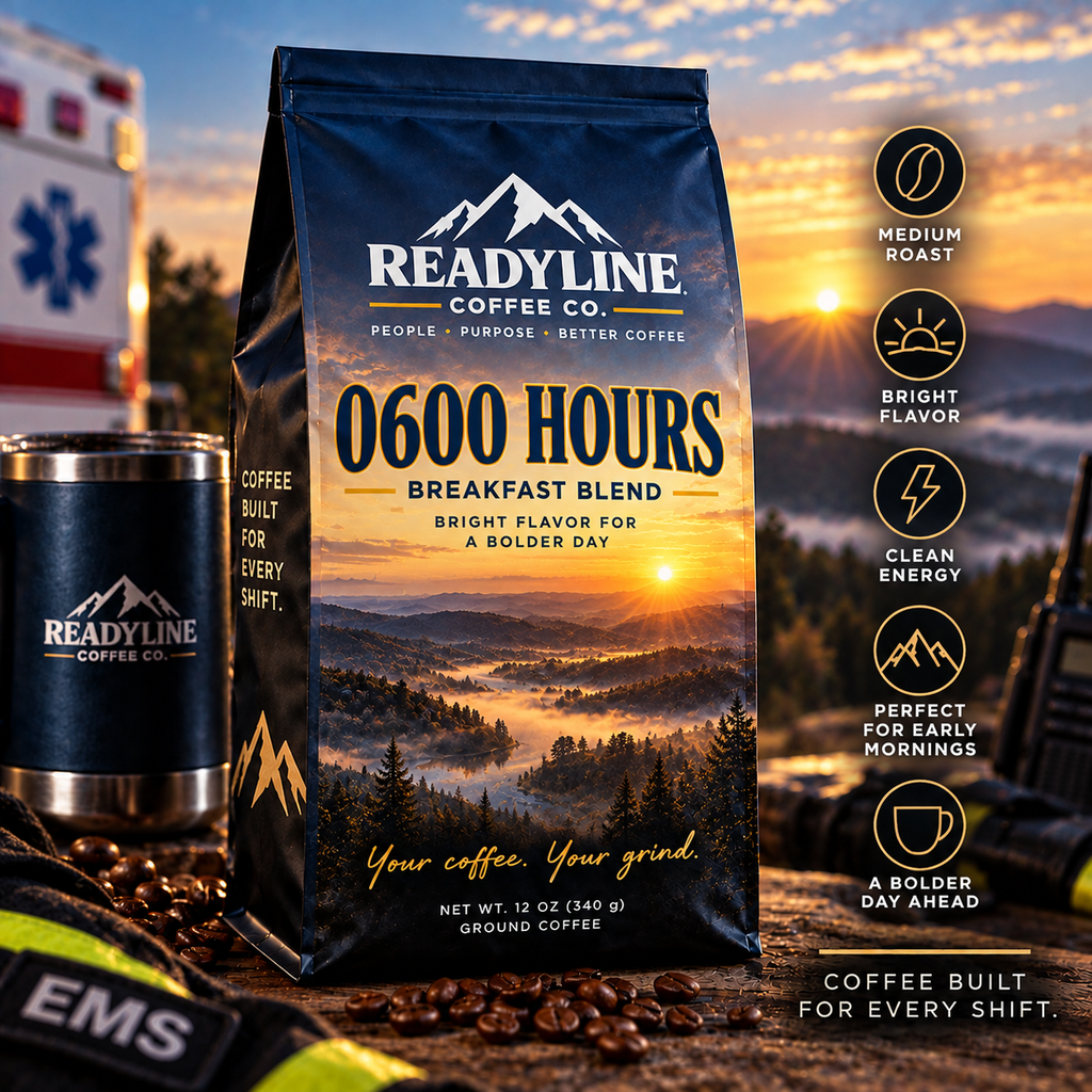 0600 Hours light roast coffee – Ready Line Coffee Co.