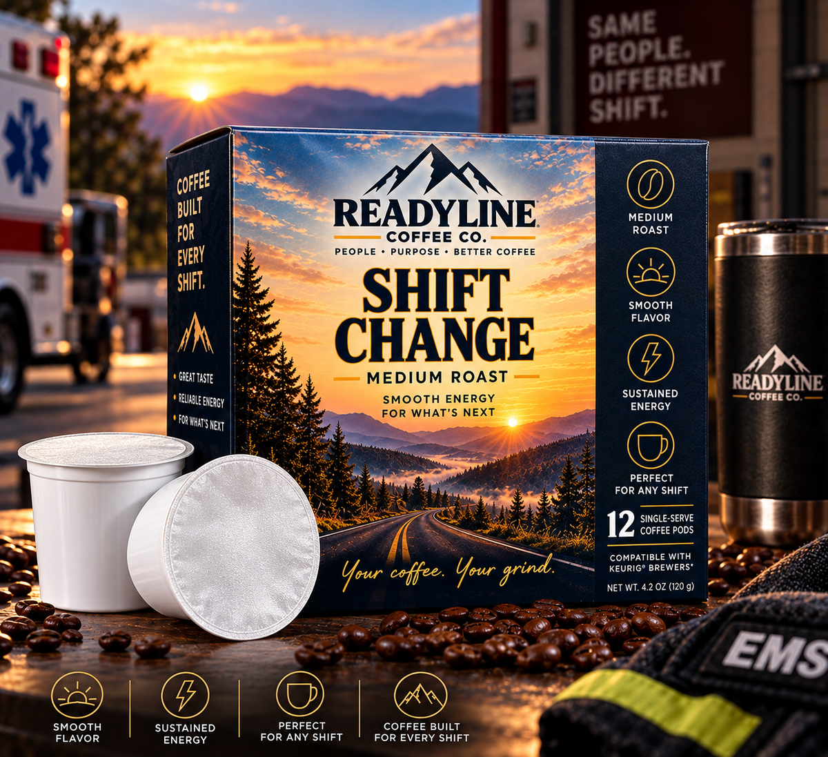 Shift Change single-serve coffee pods – Ready Line Coffee Co.